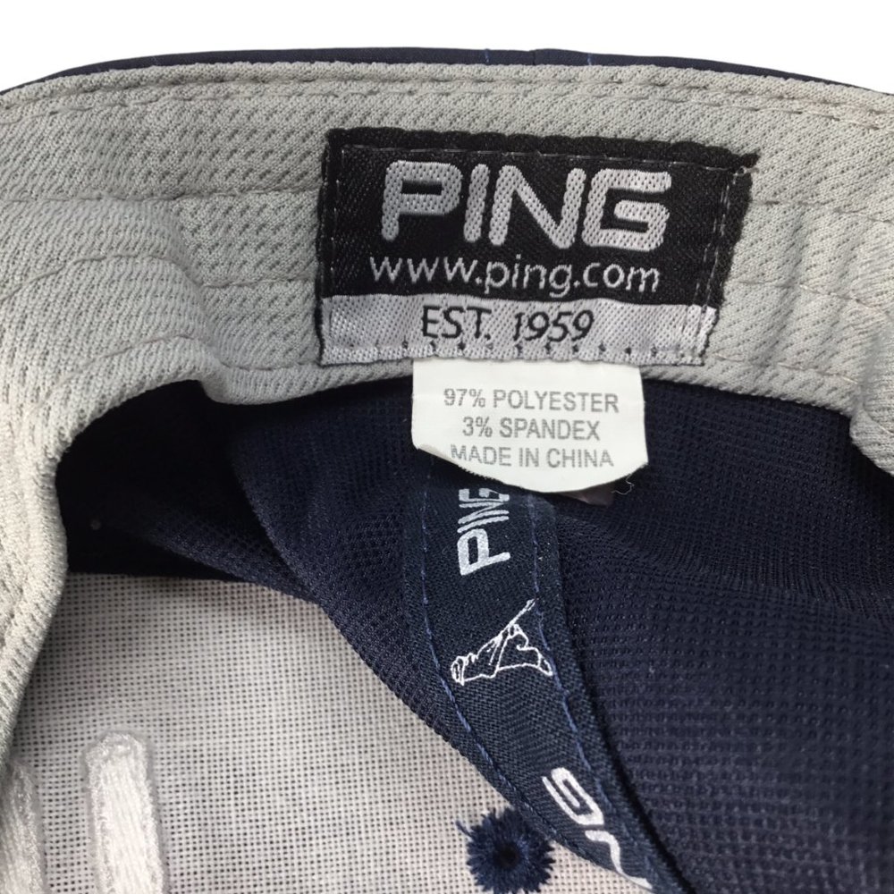 PING Sensorcool Golf Navy Blue Adjustable Strap Back Men's Hat Cap Embroidered - Picture 7 of 8